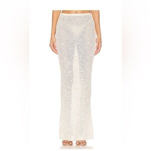Asta Resort - Carolina Skirt in Ivory Sequin